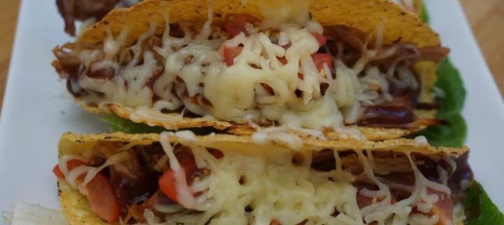 Pulled Pork Tacos überbacken mit Käse Rezept grillnations