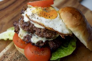 Gorgonzola Double Cheeseburger