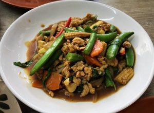 Pad Kra Pao thailändisches Fast Food