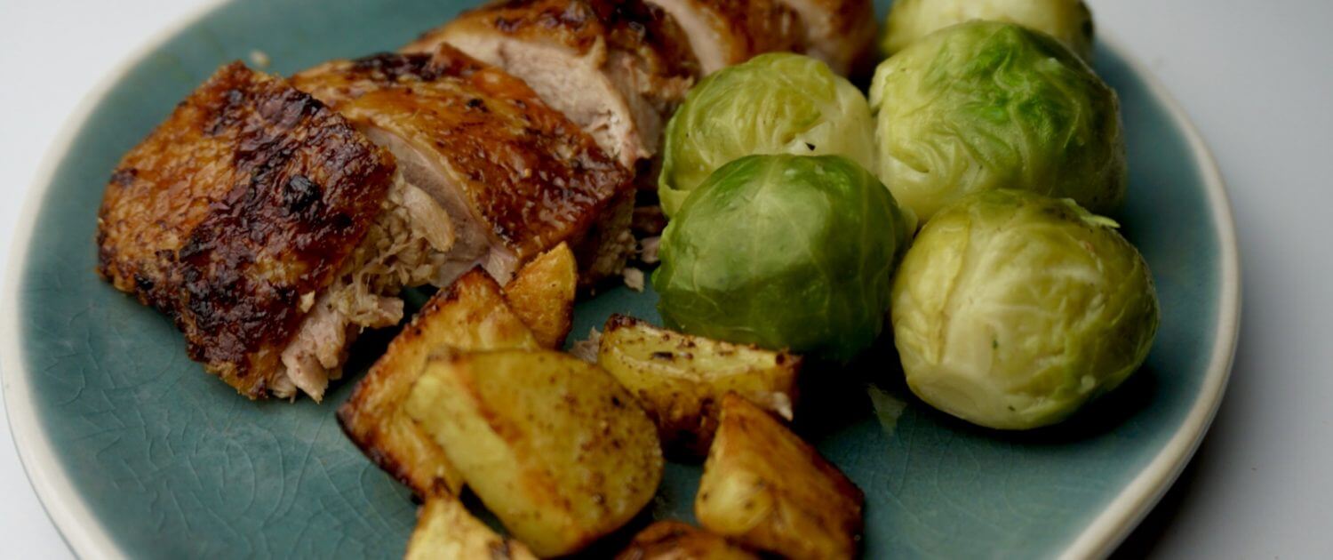 Ente von der Rotisserie