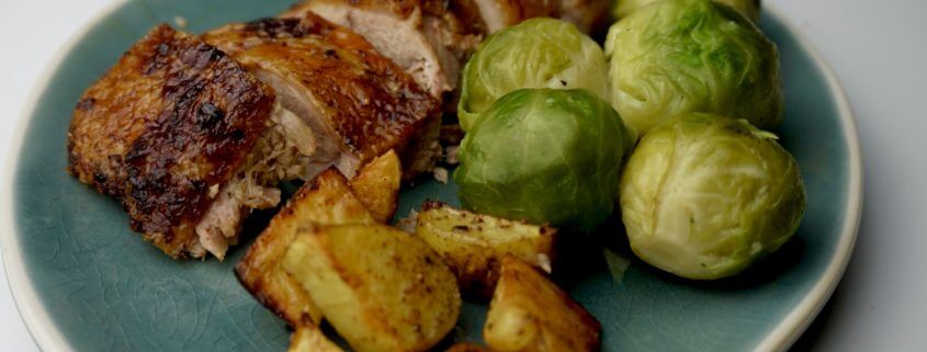 Ente von der Rotisserie