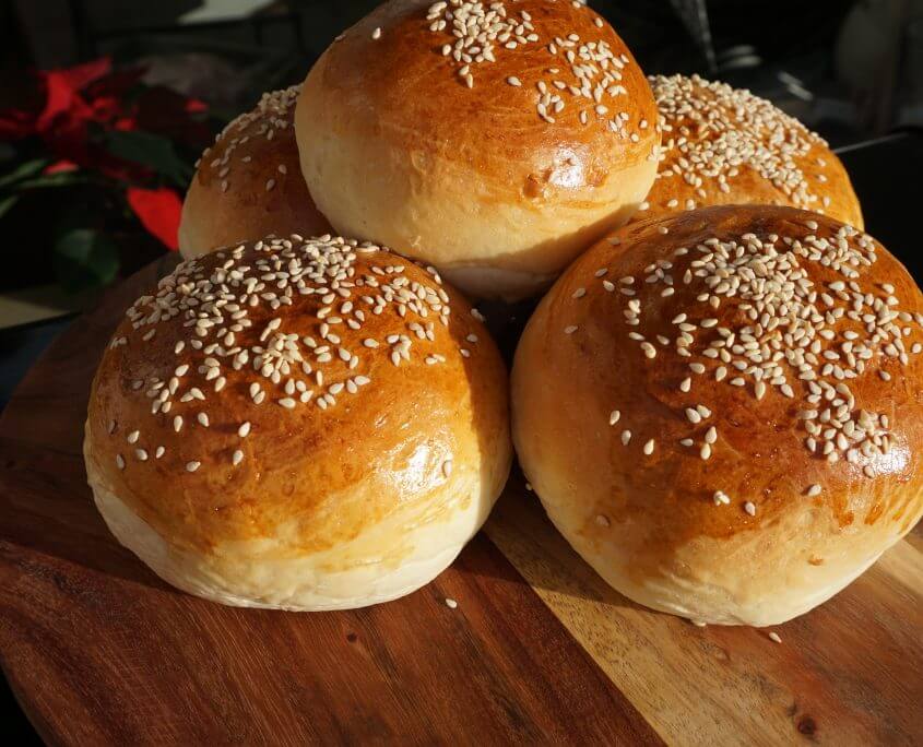 selbstgemachte Burger buns