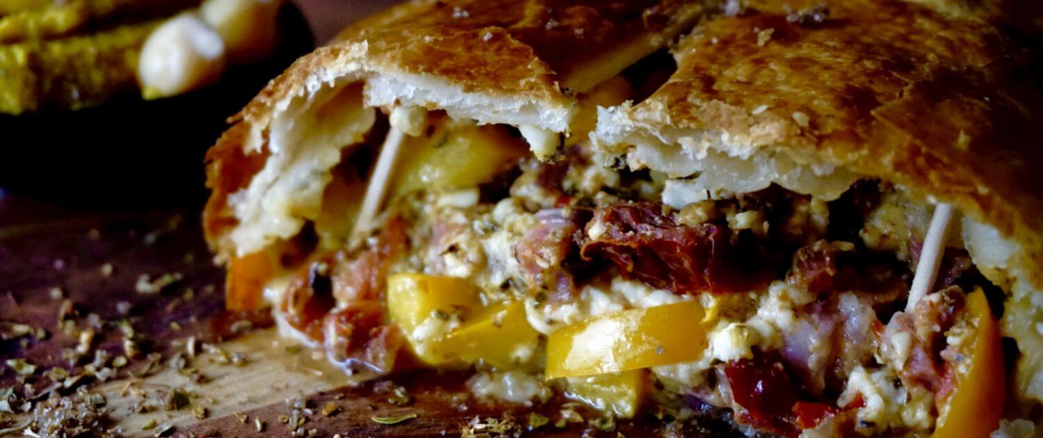 Blätterteigrolle griechischer Art