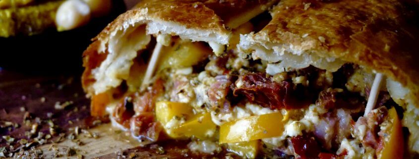 Blätterteigrolle griechischer Art