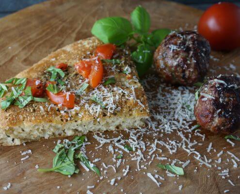 Selbstgemachte Focaccia