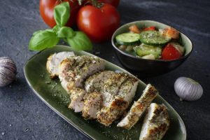 Hühnchen mit weißen Bohnen