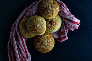 vegane Burgerbrötchen