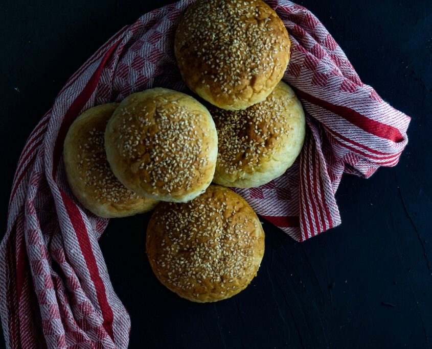 vegane Burgerbrötchen