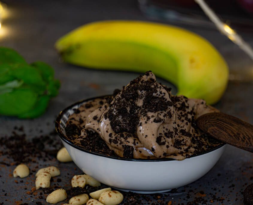 Nicecream Schoko Nuss Rezept