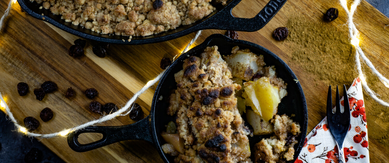 Apfel Crumble Rezept grillnations