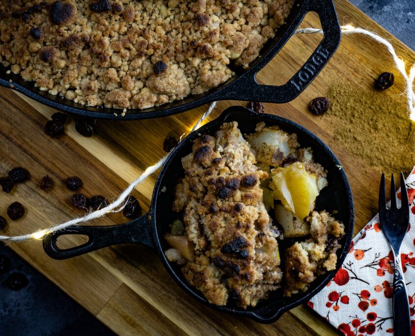 Apfel Crumble Rezept grillnations