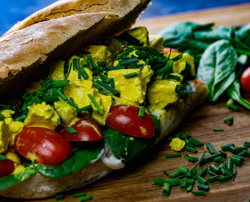 Veganes Eiersalat Sandwich grillnations Veganes Eiersalat Sandwich grillnations