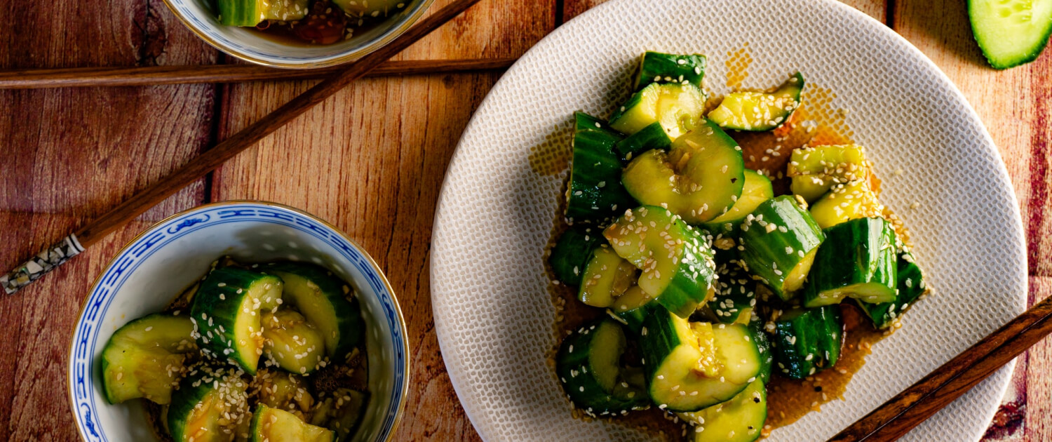 Asiatischer Gurkensalat grillnations