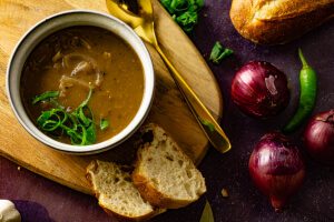 Zwiebelsuppe das Rezept