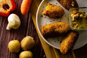 Vegane Gemüsekroketten Rezept