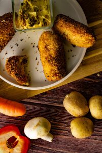 Vegane Gemüsekroketten Rezept