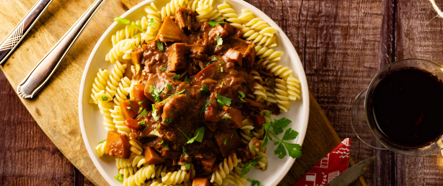 Veganes Gulasch Rezept