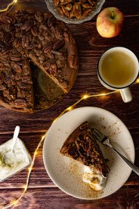 Veganer Apfel Ingwer Kuchen Rezept