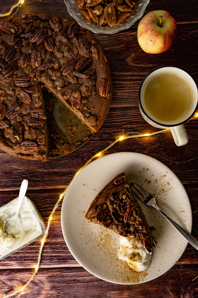 Veganer Apfel Ingwer Kuchen Rezept