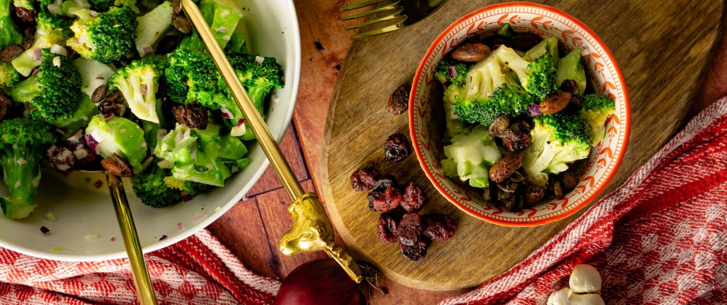 Brokkolisalat vegan grillnations