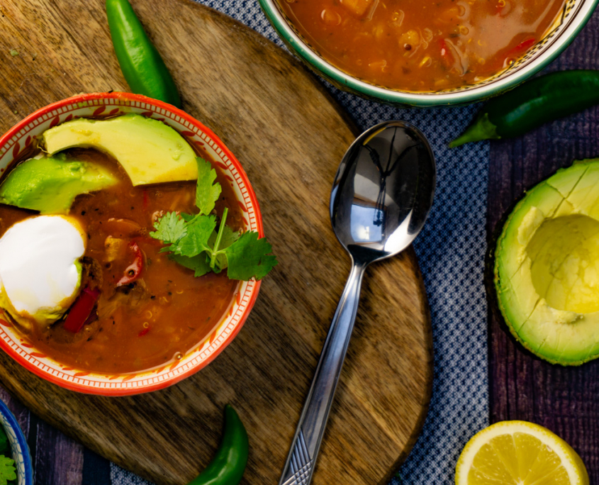 Schnelle Linsensuppe mit Quinoa