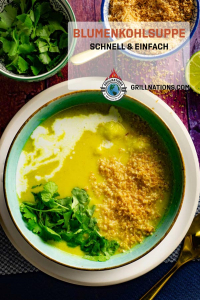 Blumenkohlsuppe mit Curry Rezept grillnations